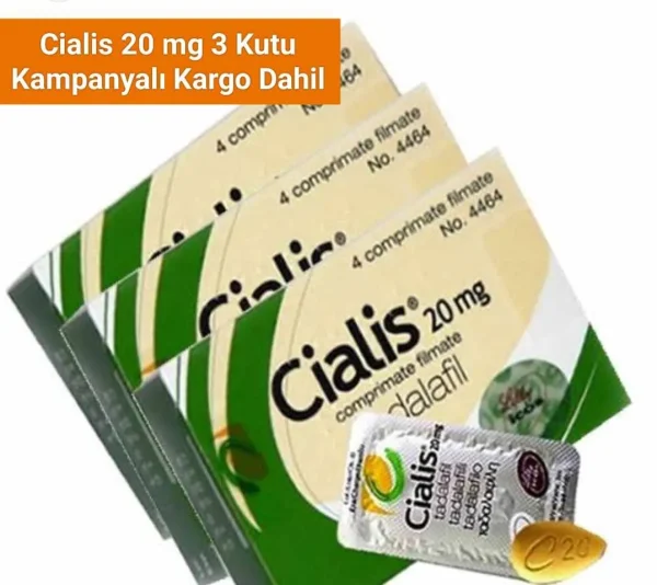 Cialis 20 mg 4’lü Tablet 3 Kutu ürün görseli