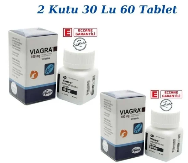 Viagra 100 mg 30’lü Tablet 2 Kutu ürün görseli